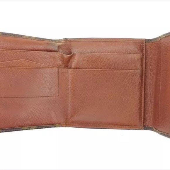 Louis Vuitton Wallet Purse Monogram Brown Beige Woman Authentic Used - Picture 12 of 16
